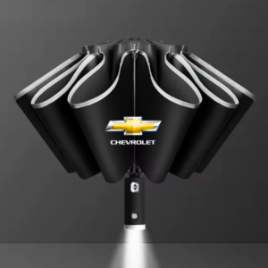 Automatisk Sammenklappelig Paraply til Chevrolet – Vindafvisende & Maksimal Beskyttelse