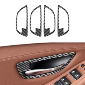 Kulfiber Dørhåndtag Dekorationsramme til BMW 5-Serie F10 (2011–2017)
