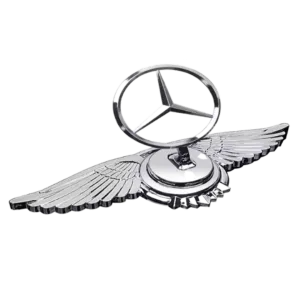 Luksus Krom Emblem med Vinge til Mercedes Benz Motorhjelm