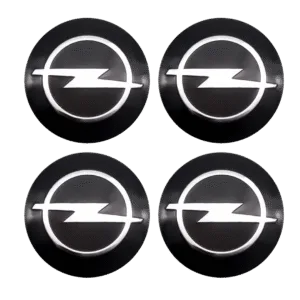 4 stk. 56mm Centerkapsel Stickers med Opel Logo til Fælge