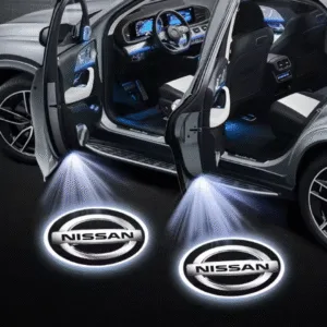 2 Stk. LED velkomstlys med Nissan-logo til bildøre