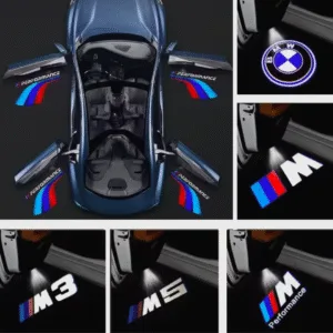 2 stk. LED Dørlys med BMW Logo – Velkomst Projektorlys til BMW