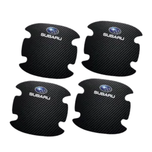 4 stk. 3D Dørhåndtagsbeskyttere til Subaru – Emblem Design