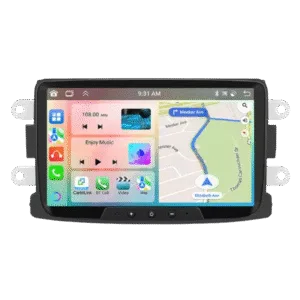 Dacia / Renault Sandero, Duster, Logan, Dokker (2010–2015) - 8" Bilradio m. Apple CarPlay Og Android Auto